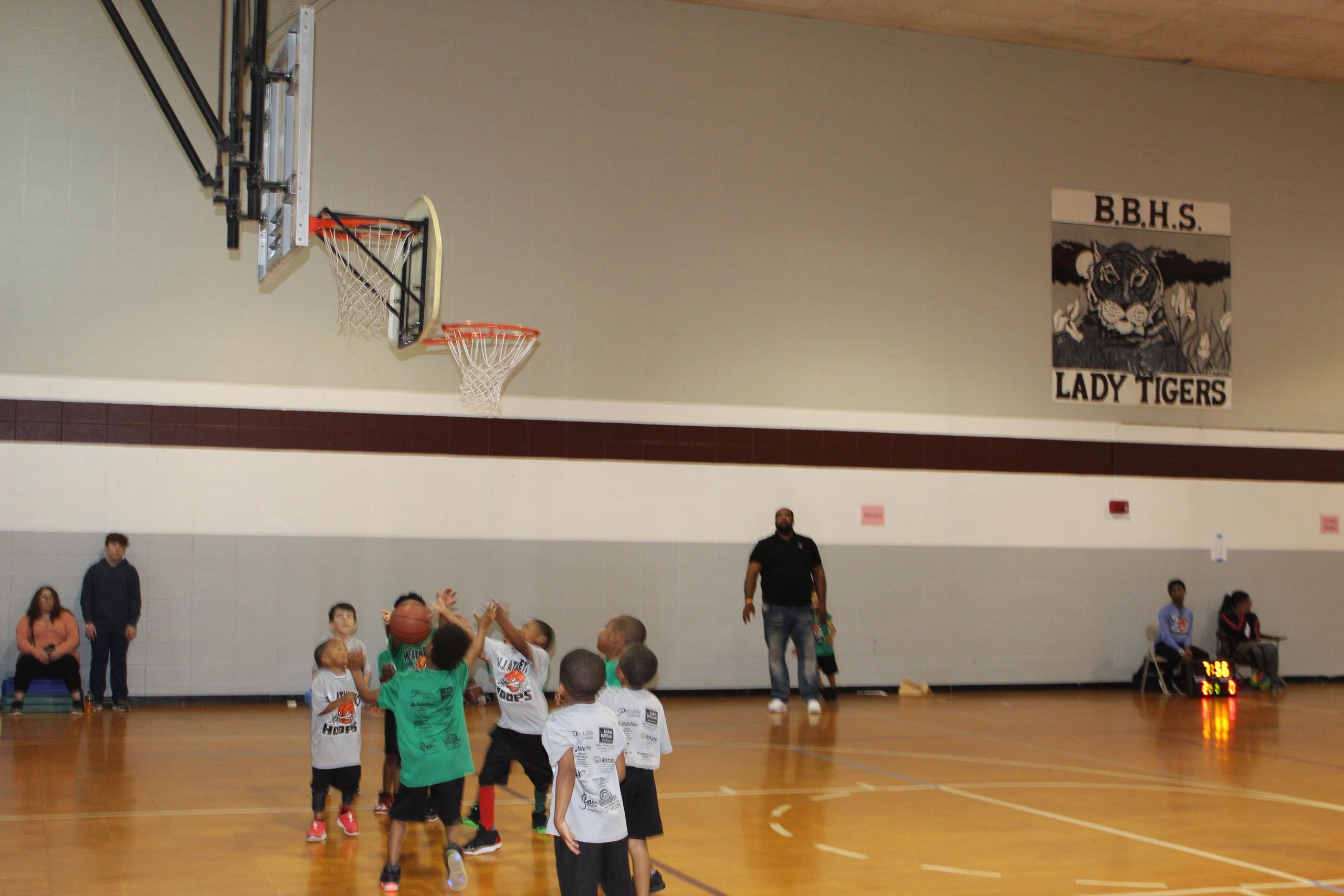 Youth basketball game at BBHS Lady Tigers gym